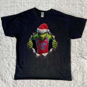Detroit Pistons Grinch Christmas T-Shirt - Nba Shirt - Unisex Black T-Shirt